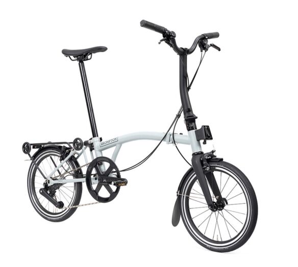 Brompton New P Line 12-Gang Lunar Ice M-Lenker
