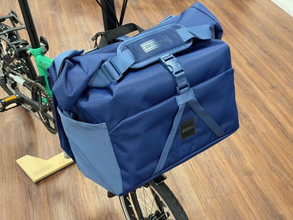 Brompton Roll Top Bag Large Navy Blau