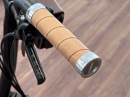 Slender Grips Leder Handgriffe Dark Tan Aged braun