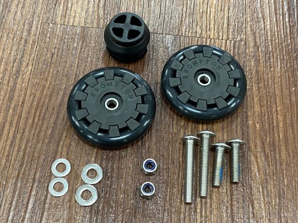 Brompton 2/3/6 Gang Easy Wheels Eazy 2er Set 6mm (Gepäckträger 2x bestellen )