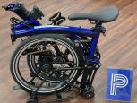 Brompton P Line 12-Gang Bolt Blue Lacquer S-Lenker
