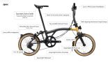 Brompton T Line Ceratech 4 Gang mittlerer Lenker