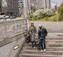 Fahrer Händel Brompton Transporthilfe Handgriff